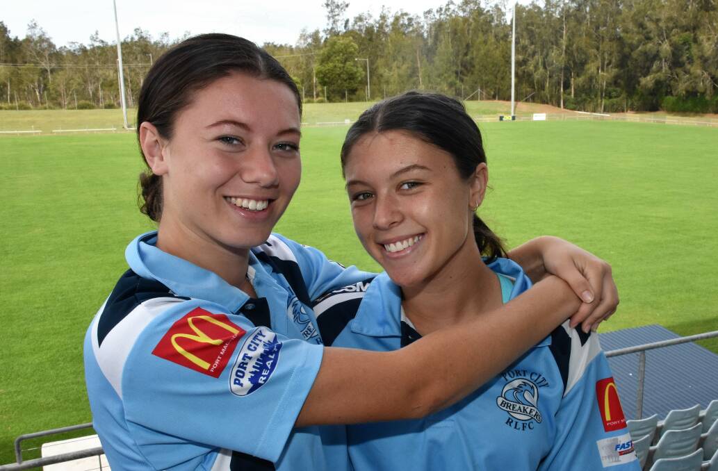 New faces: Georgia and Maia Marino have been strong performers in Port City's two wins from two start to the season. Photo: Paul Jobber