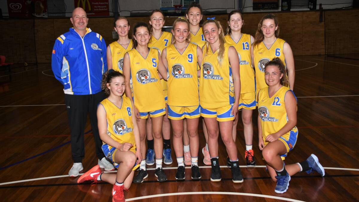 On track: Port Macquarie under-16 girls basketball team will head to the country championship finals on August 4-5. Photo: Paul Jobber