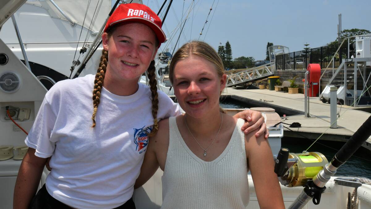 New faces: Mia and Makira Wright will wet a line for the first time at this year's Golden Lure which starts Saturday. Photo: Paul Jobber