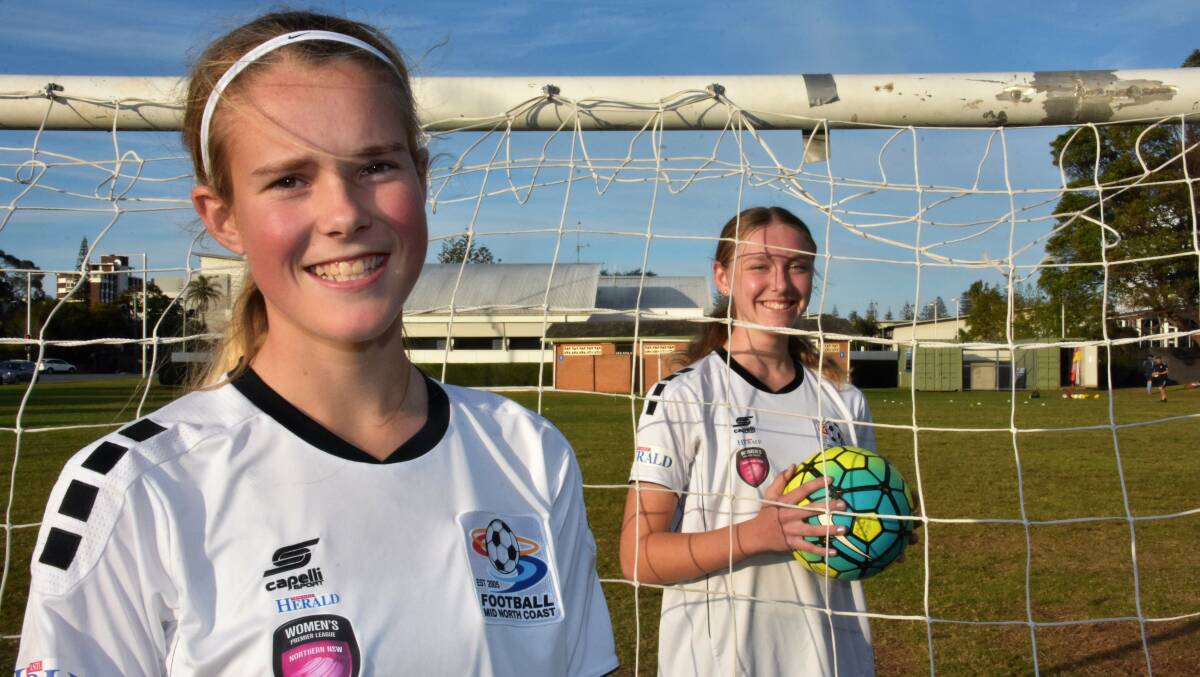 Next step: Chelsea Hall and Jessica Watts have been selected for Northern NSW. Photo: Paul Jobber