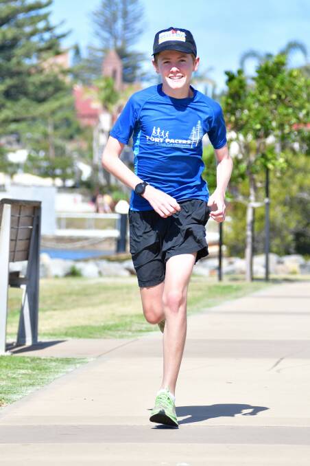Off and running: After success in the five-kilometre race last year, Ryan Binskin will take on the challenge of the 10-kilometre event at this weekend's Beach to Brother Trail Running Festival.