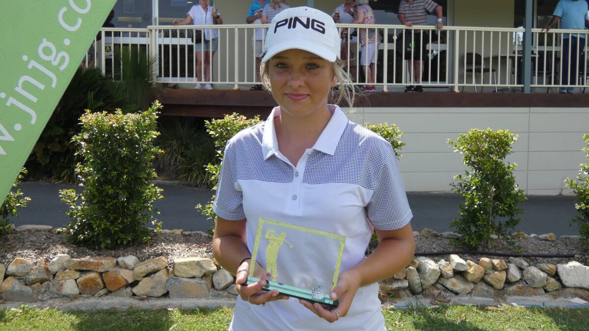Winner: Port Macquarie's Ella Scaysbrook won her first-ever North Coast Junior Masters title at Kew on Sunday. Photo: supplied