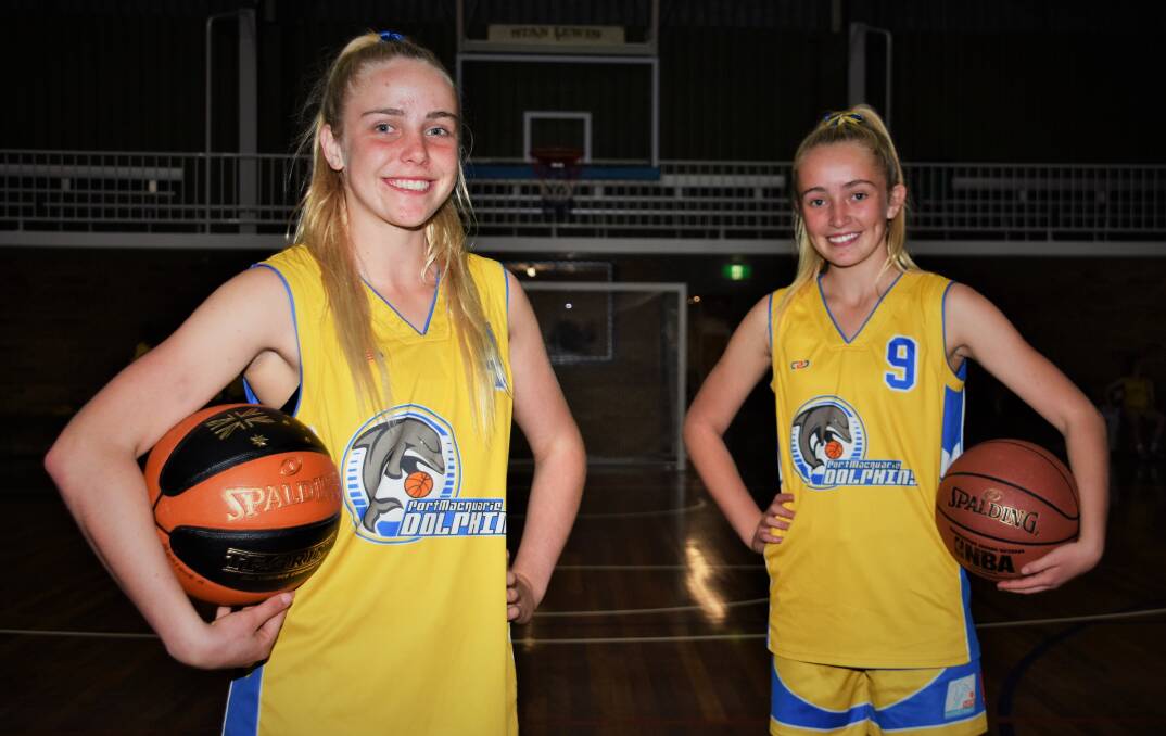 On a run: Maddi Baxter and Ella Handley will head to the country championship finals on August 5 with Port Macquarie. Photo: Paul Jobber