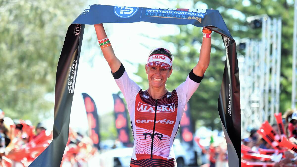 On track: Caroline Steffen can become the first local to win Ironman Australia Port Macquarie on May 5. Photo: supplied
