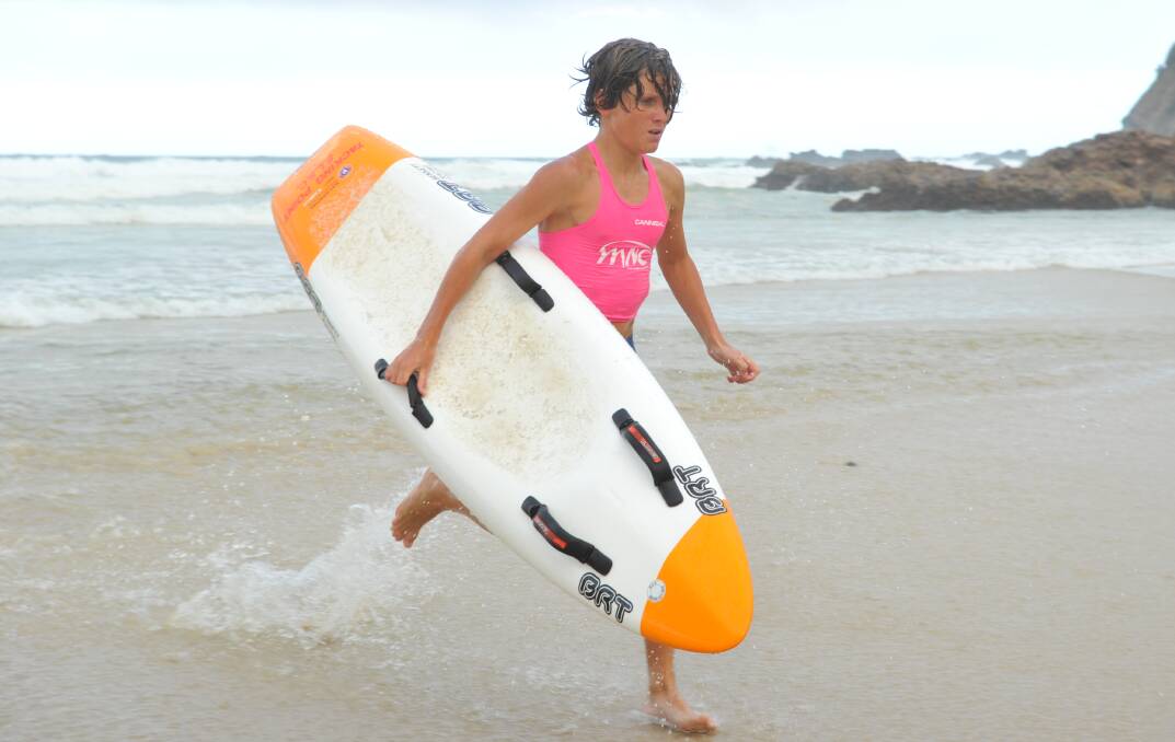 Improving: Tacking Point Surf Life Saver Taj Thrower is confident of a good showing at Stockton. Photo: Paul Jobber