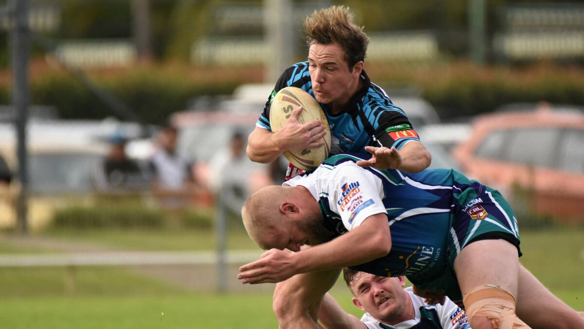 Key addition: Port Macquarie Sharks fullback Mitch Wilbow is back from suspension for Sunday's crucial clash with Old Bar. Photo: Paul Jobber