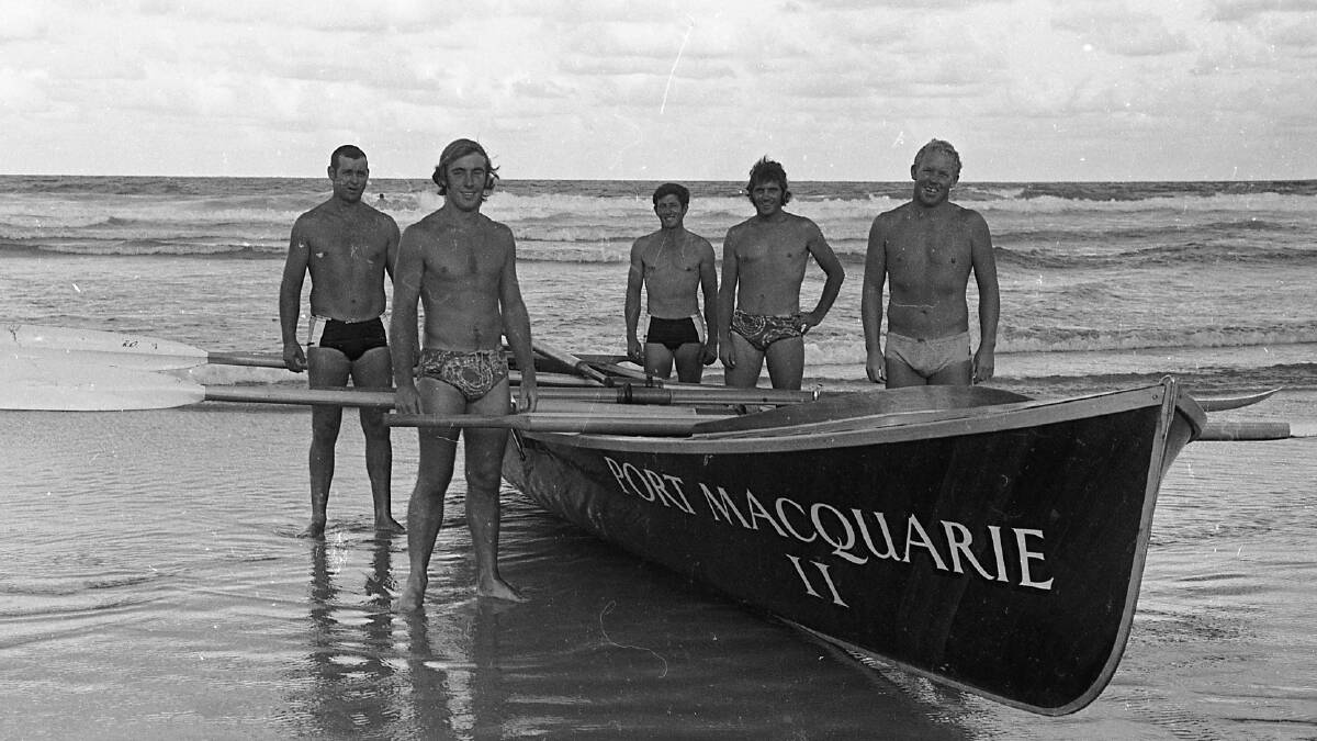 Port Macquarie surf boat crew, 1972