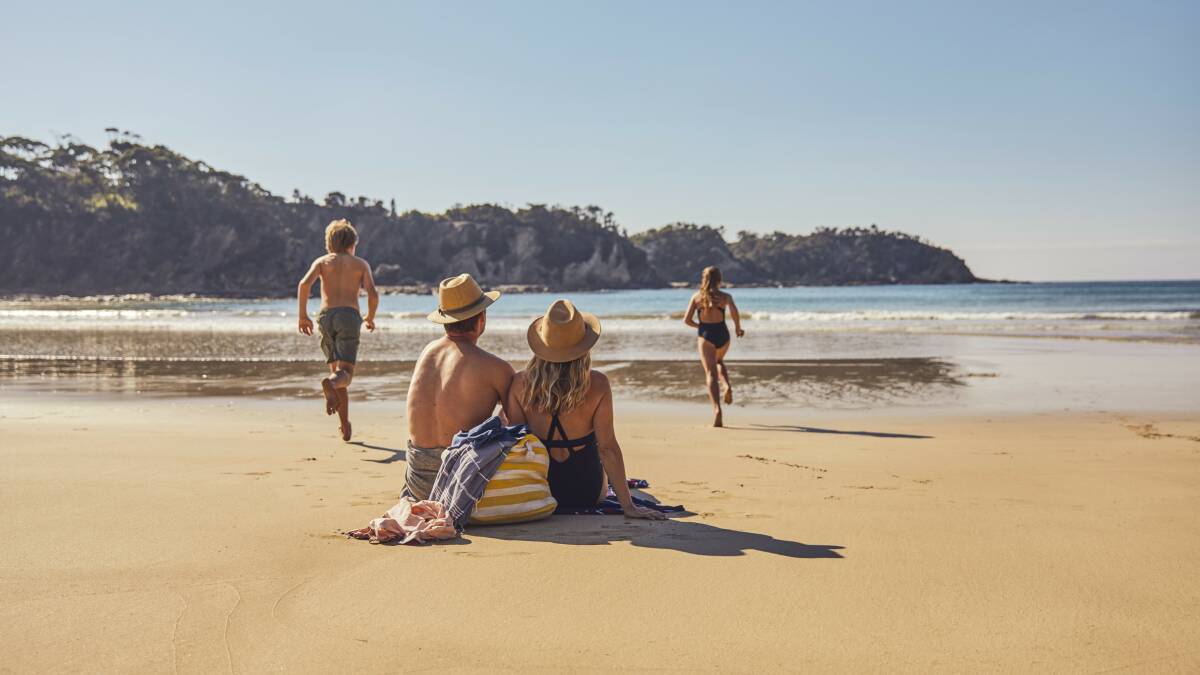 Settle into a day at McKenzies Beach at Malua Bay on the NSW South Coast. Picture: Destination NSW