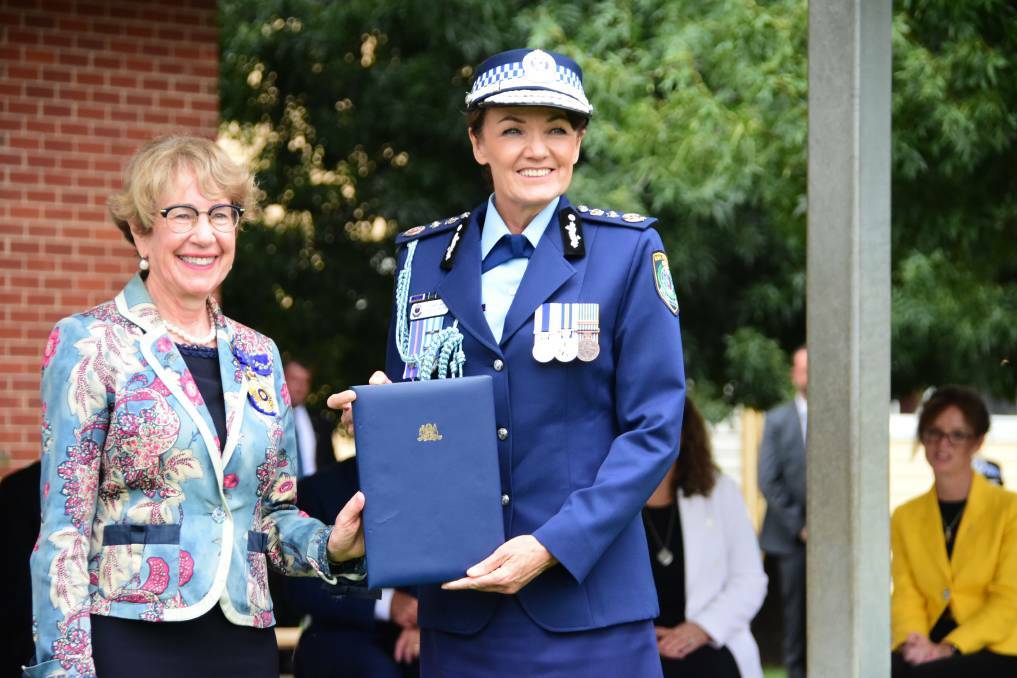 Her Excellency the Hon. Margaret Beazley, Governor of NSW with NSW Police Commissioner Karen Webb.
