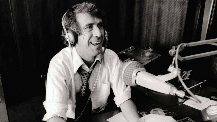 Gary O'Callaghan on air at 2UE in 1978.
