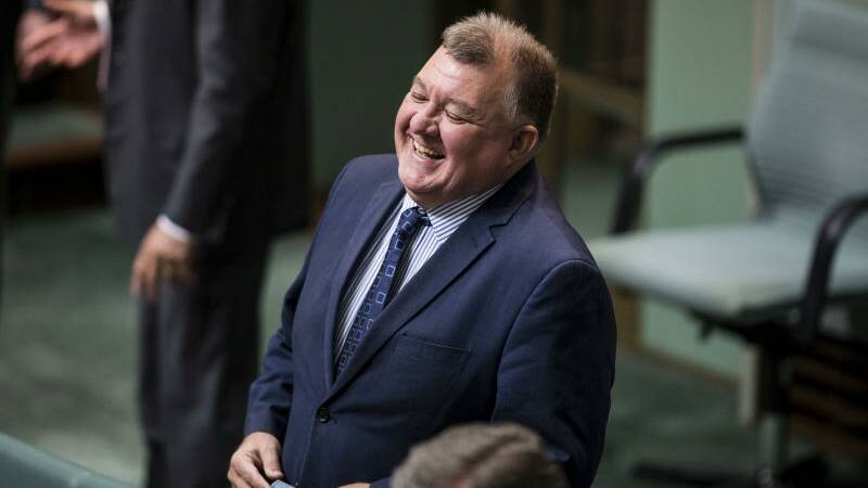 Craig Kelly MP in the House of Representatives at Parliament House in Canberra on December 3. Photo: Dominic Lorrimer