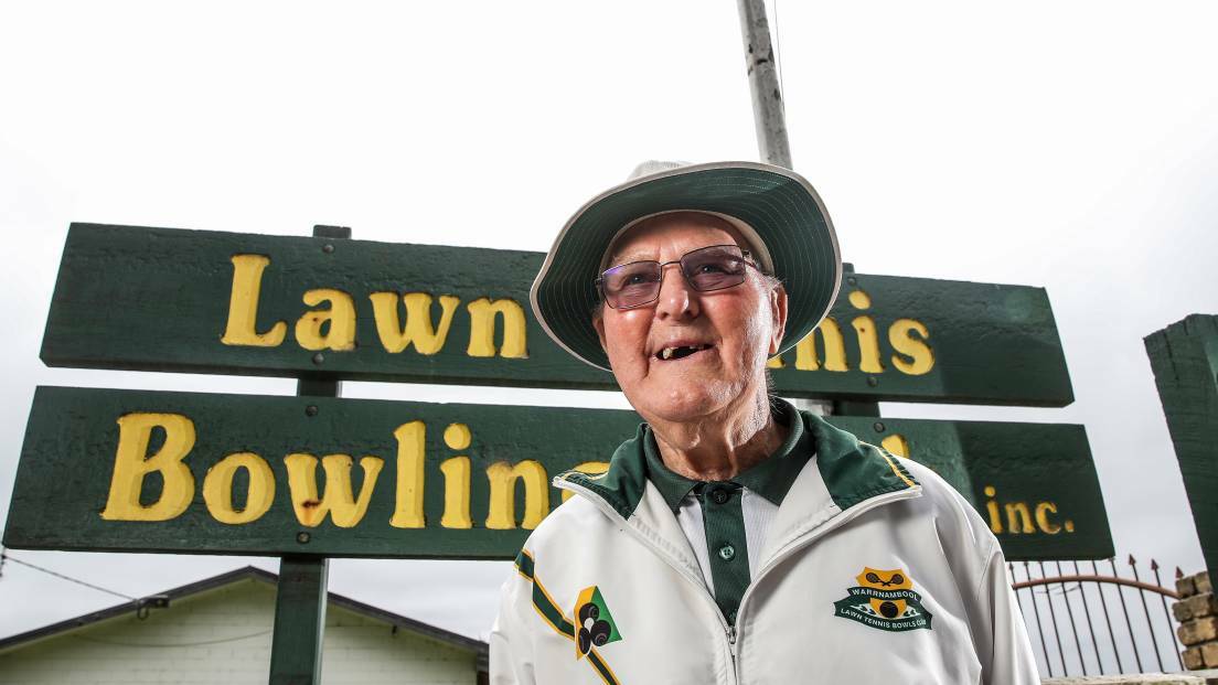 Dennis Hill, 90, is excited for his first lawn bowls final - an achievement 21 seasons in the making. Photo: Morgan Hancock