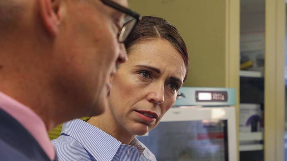 Jacinda Ardern paying a visit to frontline health workers in Wellington recently. Photo: Instagram