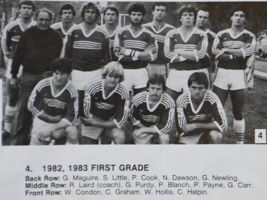 MEMORIES: The 1982/1983 West Tamworth first grade side. Steve Little is pictured in the back row, second from the left. Photo: Supplied