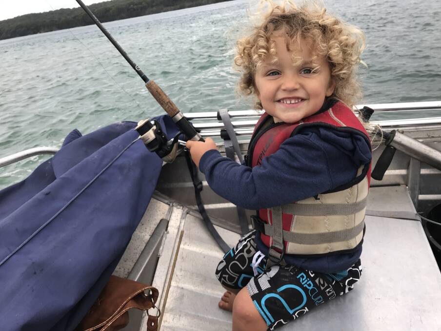 Outdoorsy: Vinnie Fuller, 3, of South West Rocks, was a "perfectly healthy" boy before a post-viral response was the likely trigger of a very rare disease