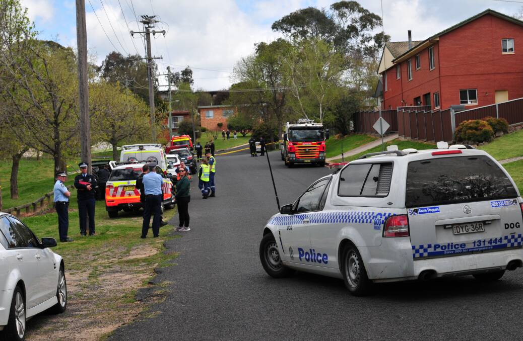 Police, Australian Border Security and US Homeland Security at the scene in South Bathurst during a multi-agency operation which began early Wednesday morning.