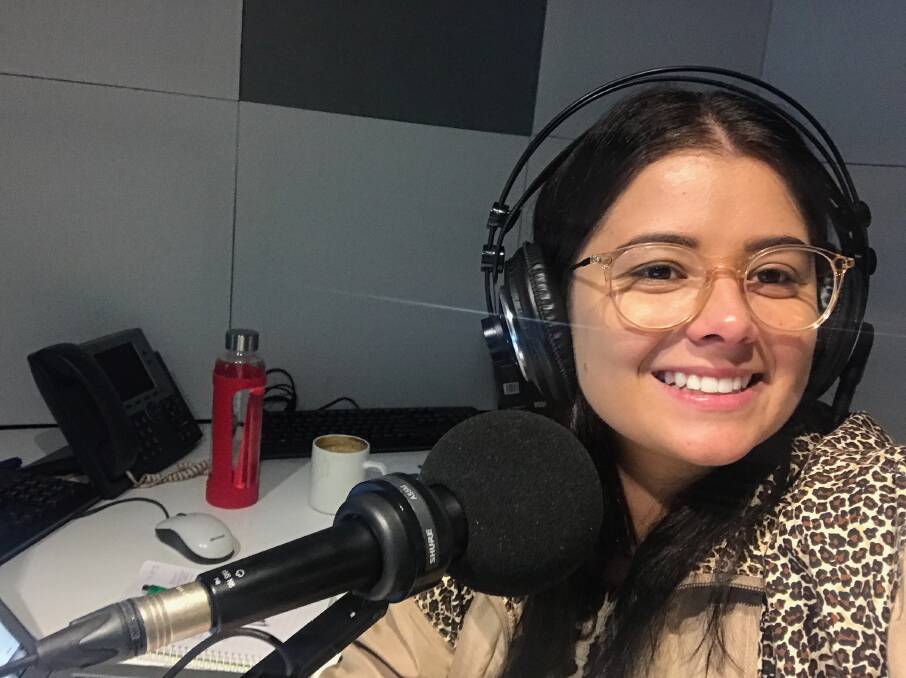 ON AIR: Cass Catsoulis described it as a privilege to be on air. Photo: supplied