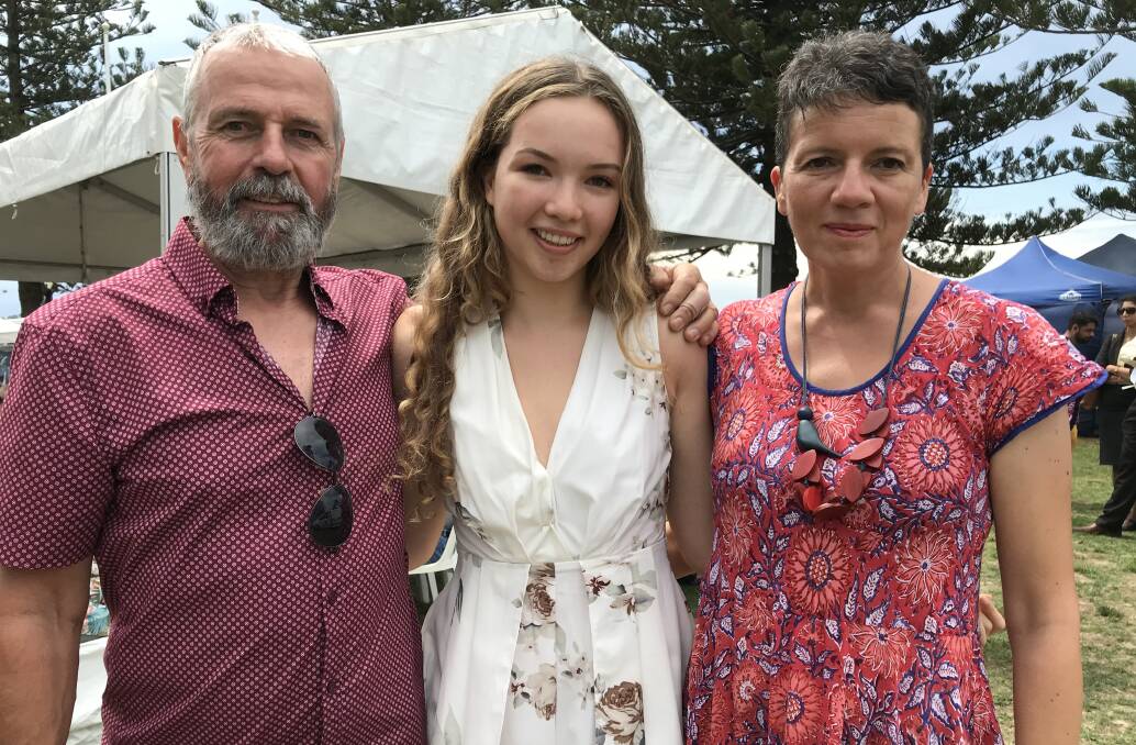 Dorothee with her parents Axel and Sabine.