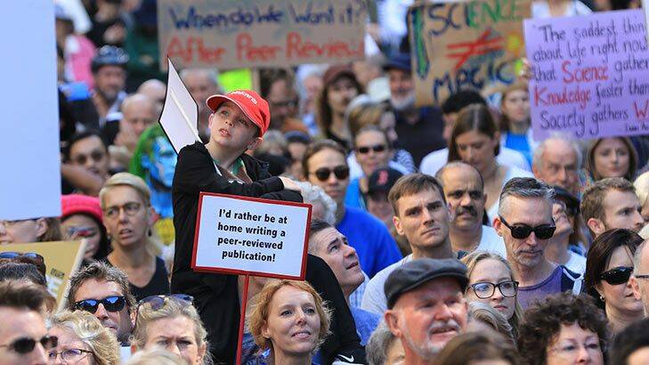 The March for Science is a global event. PHOTO: Sydney Morning Herald