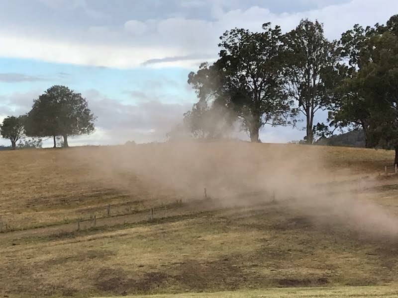 TOUGH CONDITIONS: Andrew Noakes farm in Rollands Plains is very dry. Photo: supplied