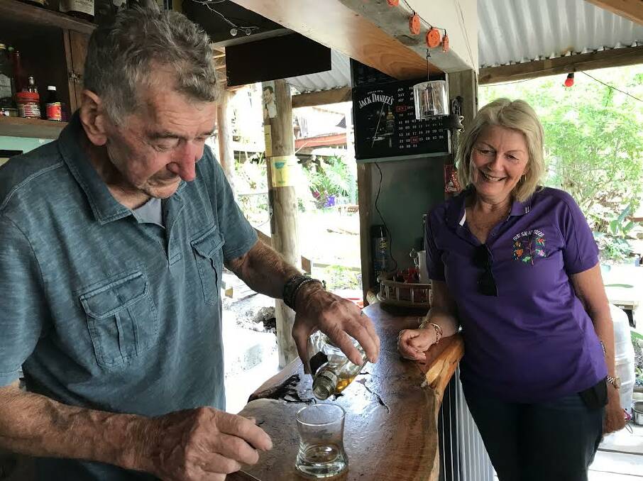 PARTY TIME: Ray McInerney and Kerry West enjoy a drink after a difficult few weeks. Photo: Carla Mascarenhas