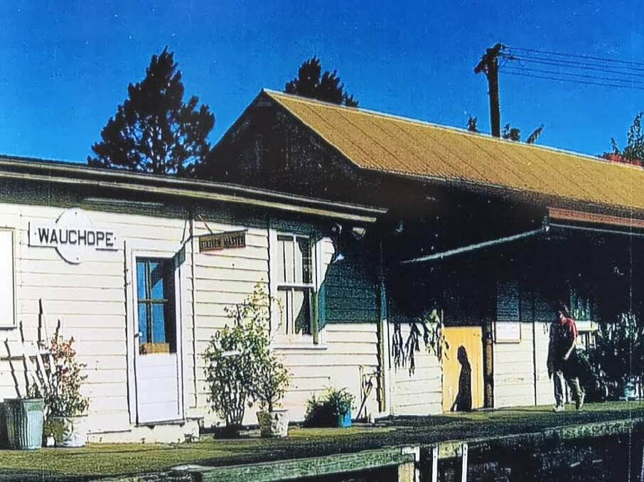 LONG TIME AGO: The Wauchope Railway Station before it was moved to Upper Rollands Plains. Photo: Judith London
