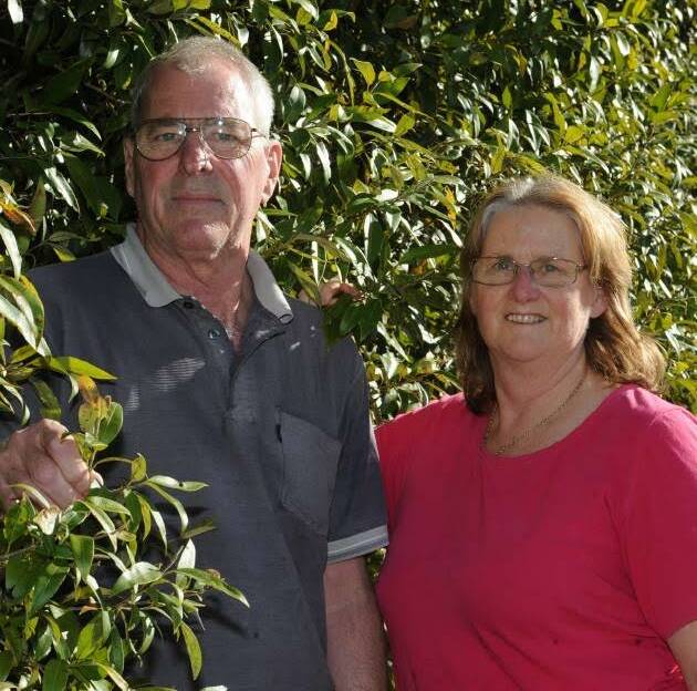 The owners of Barbushco Bruce and Barbara Barlin on their farm in Lorne. PHOTO: supplied