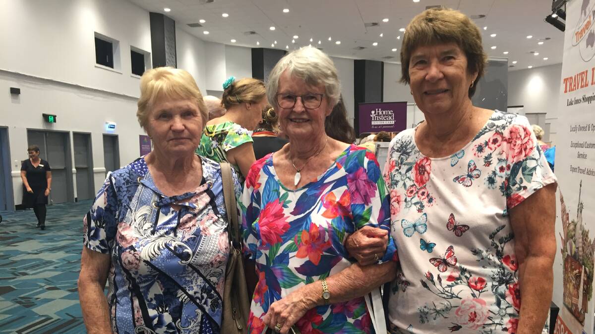 Anne Lyons, Fay Shirtliff and Robyn Langham at the Sensational Seniors Expo in Port Macquarie.