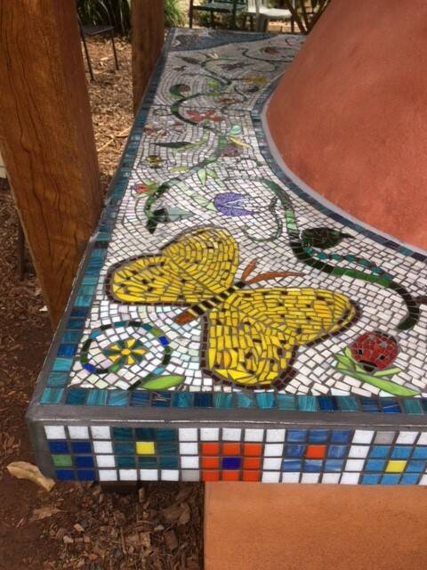 The finished mosaic at 'The Lost Plot'. PHOTO: Graeme Evans