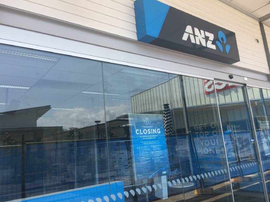 Sad day: ANZ will be closing its branch at Lakes Innes Village Shopping Centre in December.