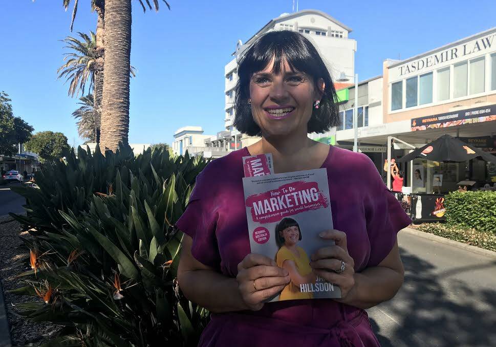 Sharing knowledge: Jane Hillsdon with her new book, 'How To Do Marketing'.