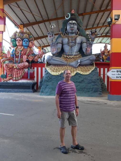 Phil Kaufmann at  Murugan Temple Madampe in Sri Lanka. PHOTO: Phil Kaufmann
