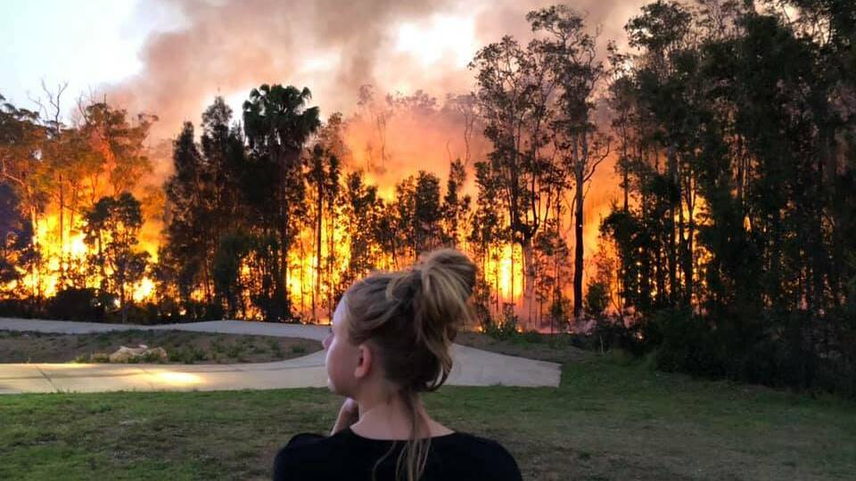 FIRE SEASON: The Crestwood fire in October 2019. Photo: Lisa Nicalah Sophiah