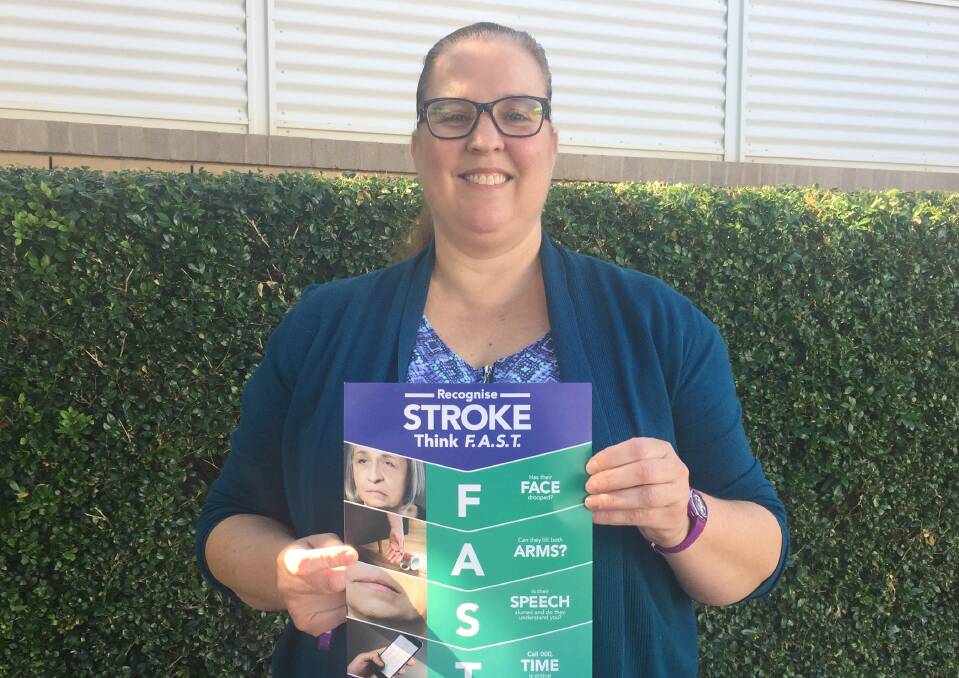 INFORMING OUR COMMUNITY: Port Macquarie stroke safe volunteer Michelle Code.
