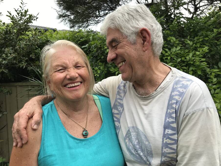 Happy Valentine: Juta and Dennis Cooley at their home in Port Macquarie.