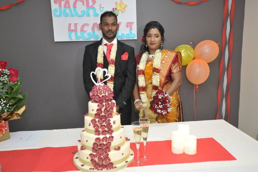 SPECIAL DAY: Jack and Hemily on their wedding day. Photo: supplied