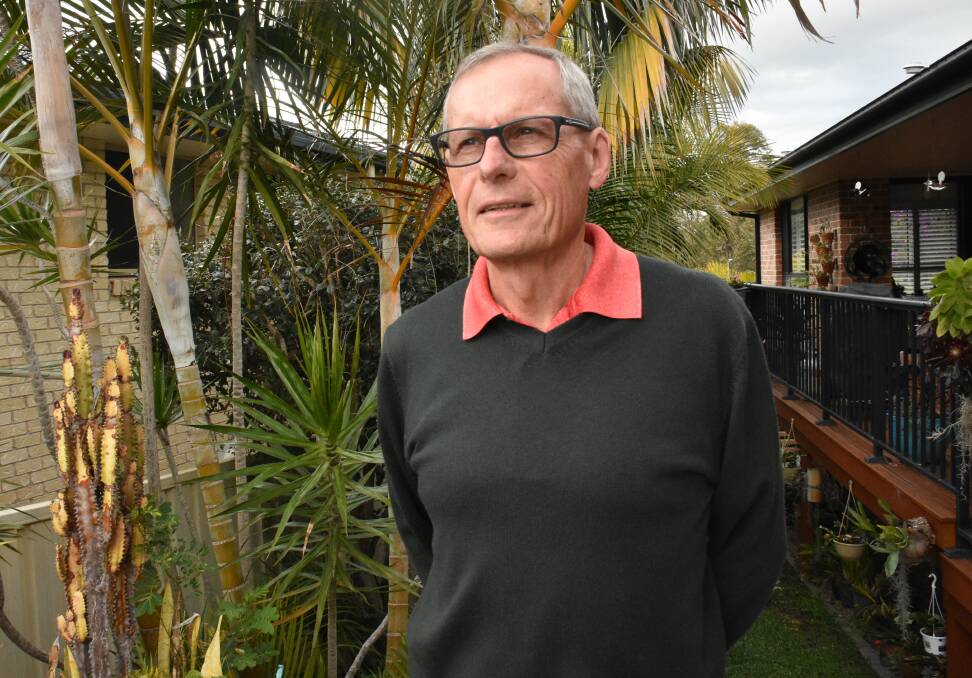 Reflective: Tony Hayward at his home in Port Macquarie.