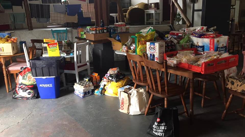 Stocking up: Supplies at Telegraph Point. Photo: Facebook.