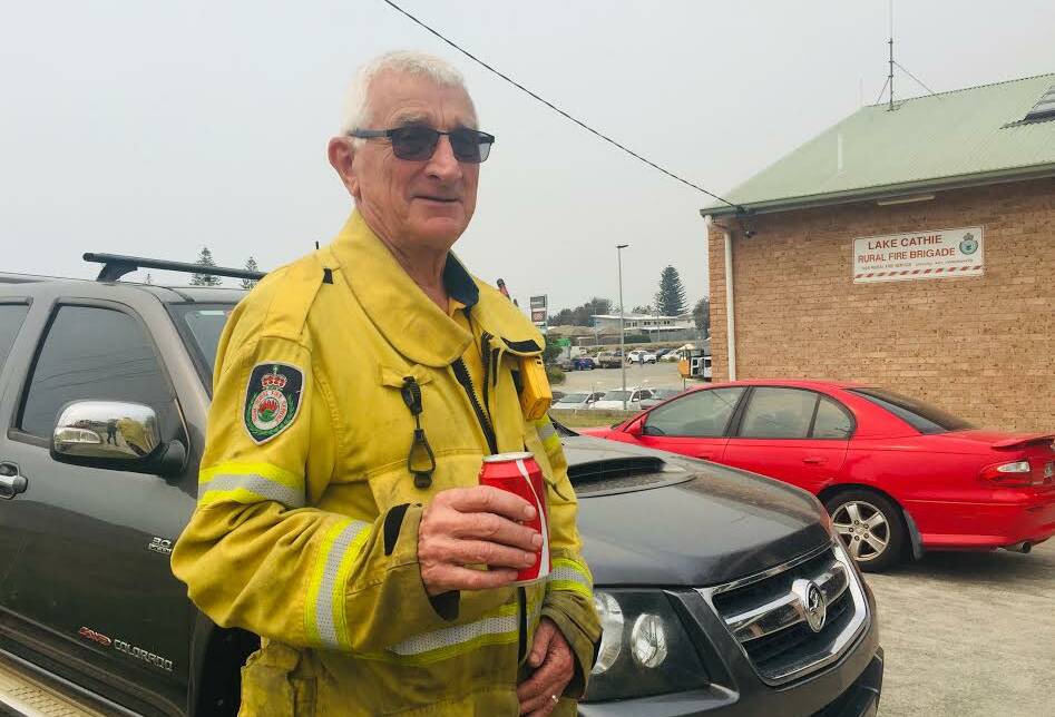 Busy in his retirement Gerry Devries has been fighting fires.