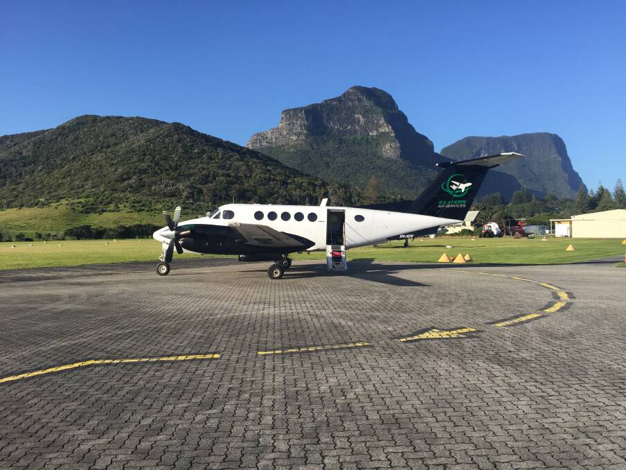 Perfect landing: An Eastern Air Services plane lands at Lord Howe Island. Photo: Carla Mascarenhas