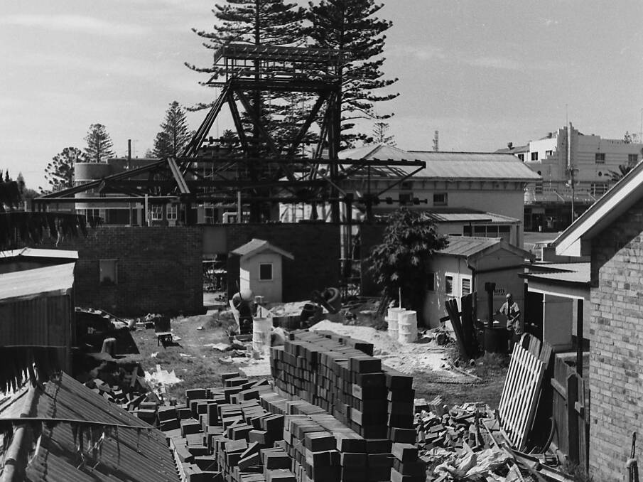 Times change: The new Port Macquarie post office under construction, 1969. Photo supplied by Port Macquarie Museum.