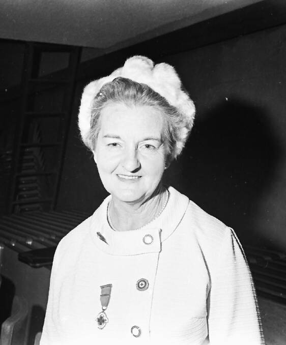 Re-elected: Red Cross President, Mrs L G Nelson, 1971. Photos: supplied by Port Macquarie Museum