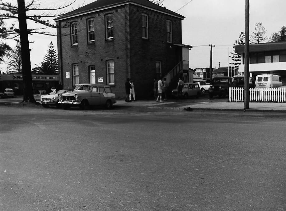 Carpark site: Old School of Arts building, corner of Hay and Clarence Streets, 1969. Photo supplied by Port Macquarie Museum.