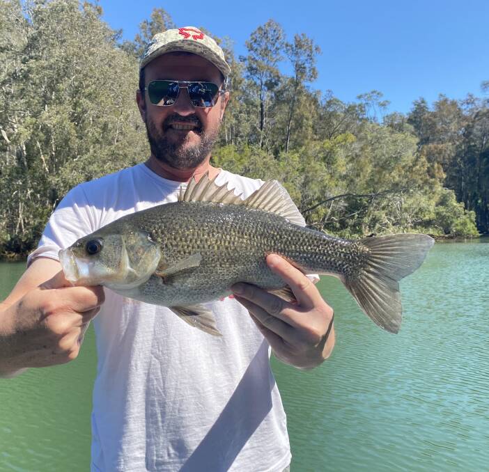 Nice catch: Bass season on the Mid-North Coast is now in full swing with James Jackson recently getting into the action. Photo: supplied