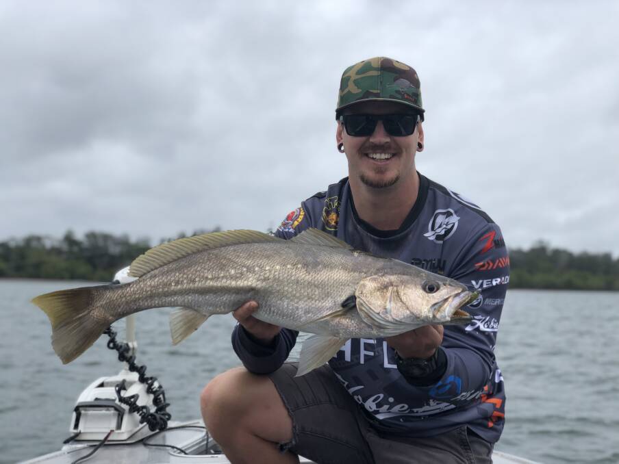 Nice catch: Our Berkley pic of the week is Stuart McIntosh, who recently caught this nice school mulloway in the Hastings on a soft plastic.
 