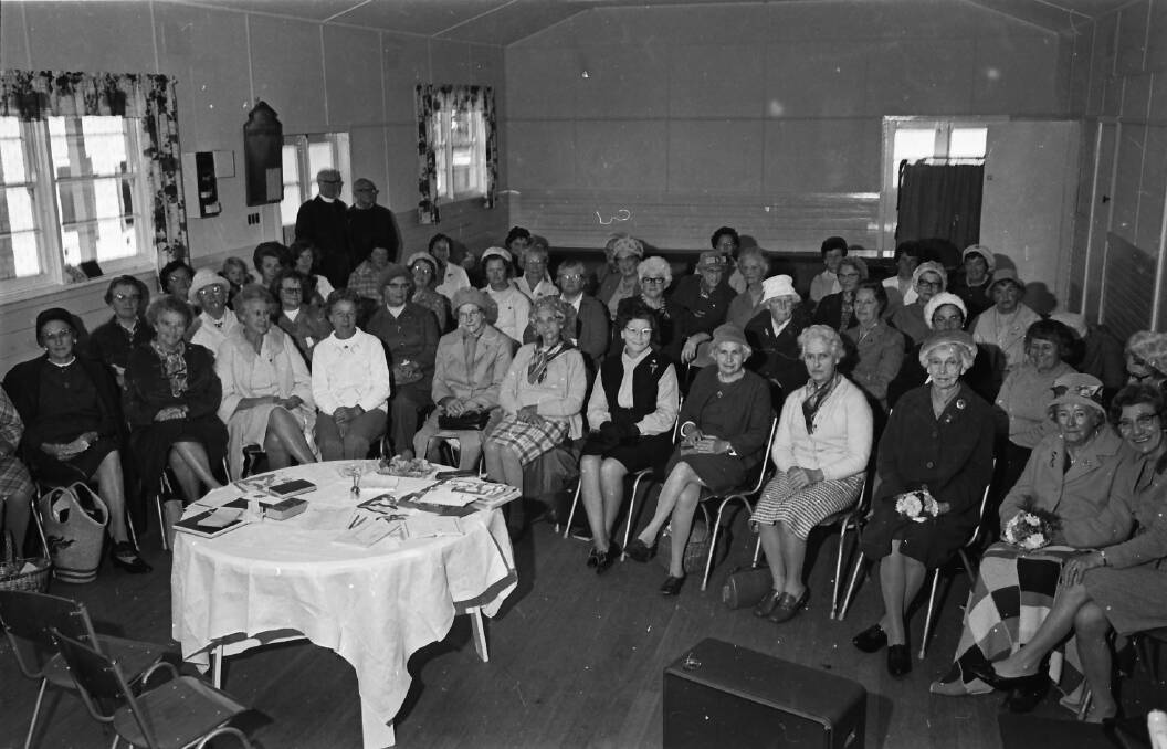Great support: Presbyterian Women's Association members at the Presbyterian Hall for the life membership presentations, 1971. 