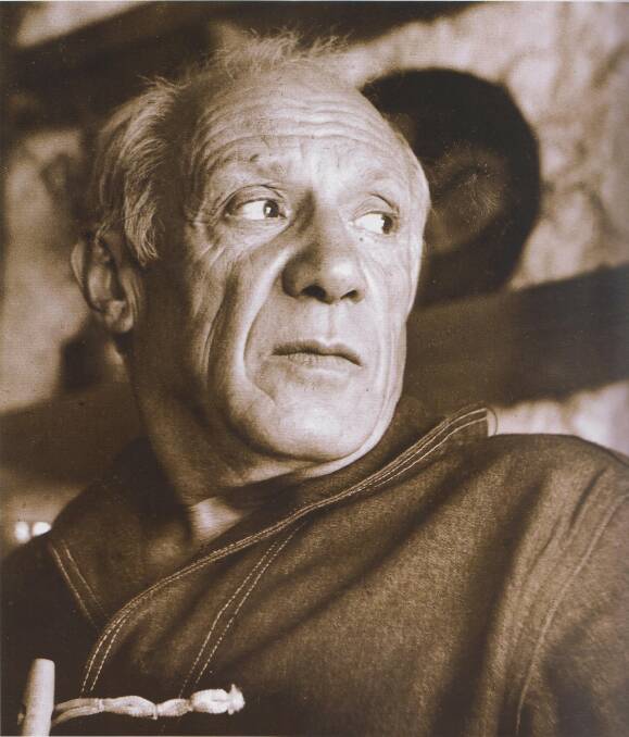 Liked a tipple: Picasso contemplates the effects of absinthe. Photo by Gordon Andrews, Australian designer of our first decimal currency banknotes.