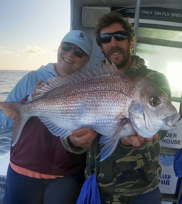 Snap that: Our Berkley pic of the week is Sue Bird, who recently caught this terrific snapper during a trip offshore with Ocean Star Charters. 