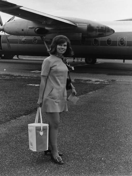 Wauchope teacher wins: Patricia Gillett leaves for her three week trip around Australia, 1970.