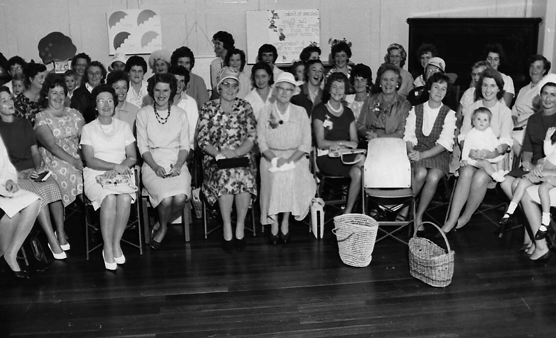 Great attendance: The Port Macquarie Infants School final Mothers’ Club meeting for 1966 was attended by more than 30 women.
